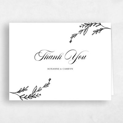 Royal Blue Wedding Thank You - Eleanora Landscape