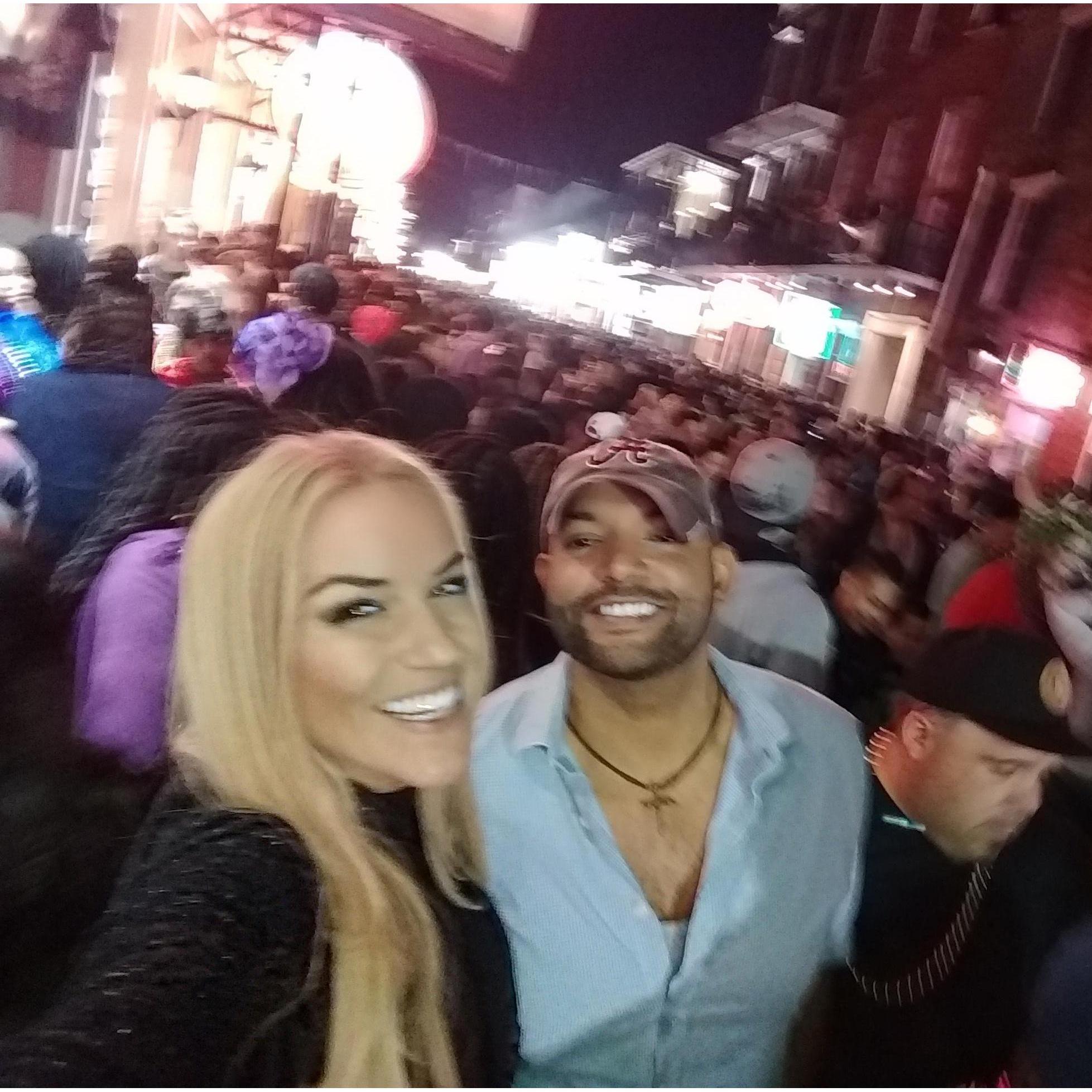 A few months into dating Jorge jumped on a plane to then get in a car & drive Wendy back from California to Miami.  They accidentally went to Mardi Gras in New Orleans along the way!