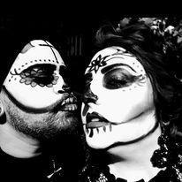 'Til death- literally! Celebrating Dia De Muertos together.