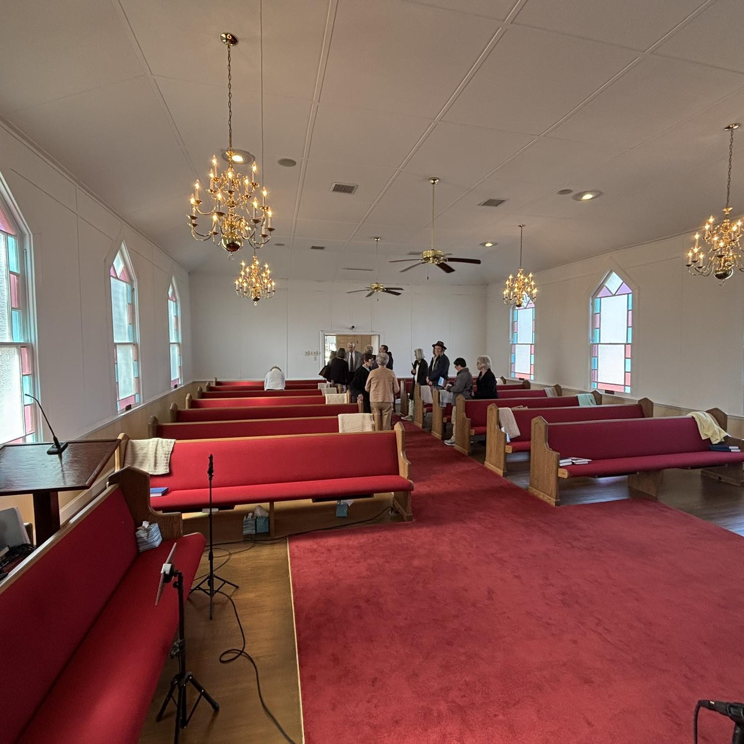 Pamlico Methodist sanctuary. A sweet sacred space 💒