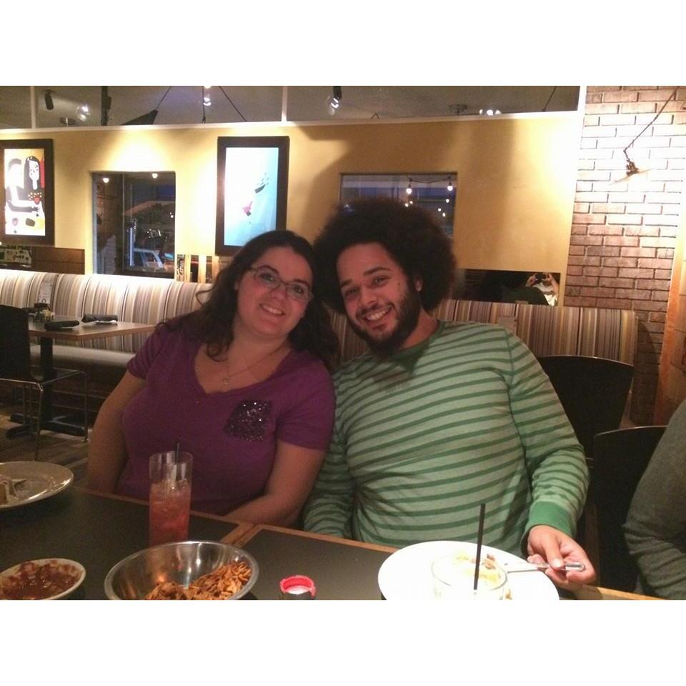 2014 - at dinner for Nathan's birthday