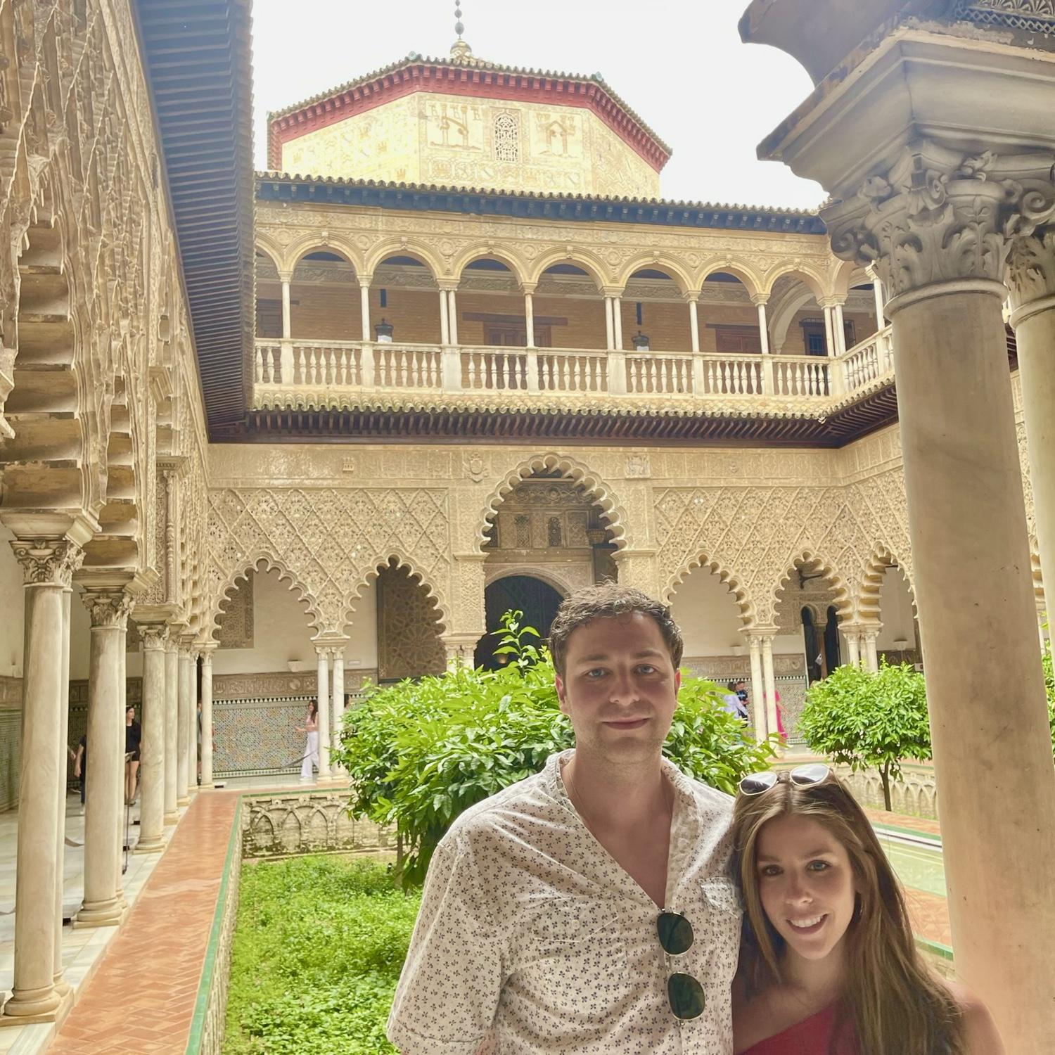 Our third trip abroad, 2023 - Seville, Spain. Joined by Ryan (a groomsman), and Aly.