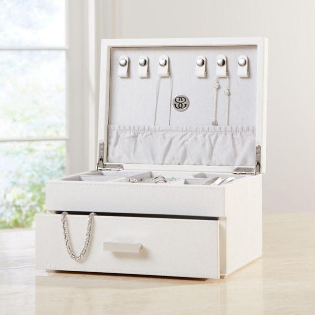 Agency Medium Ivory Jewelry Box