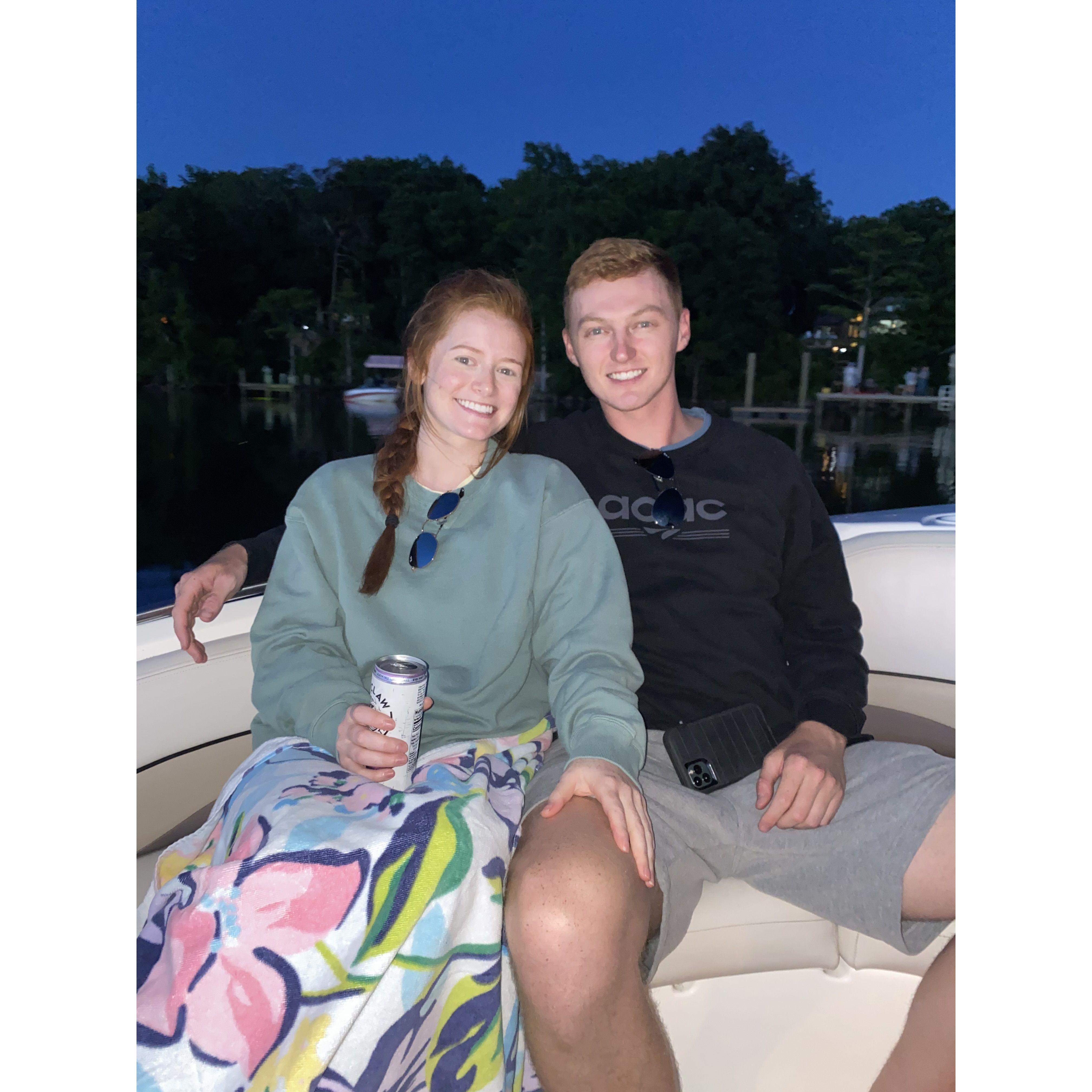 Sunset cruise with Jay and Liz, thanks James!- June 2021