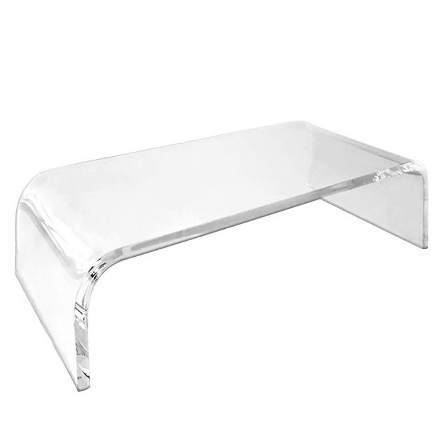 AMT Acrylic Monitor Stand Clear Monitor Stand Clear Monitor Riser Laptop/PC/Multimedia Monitor Stand for Home Office (Small)