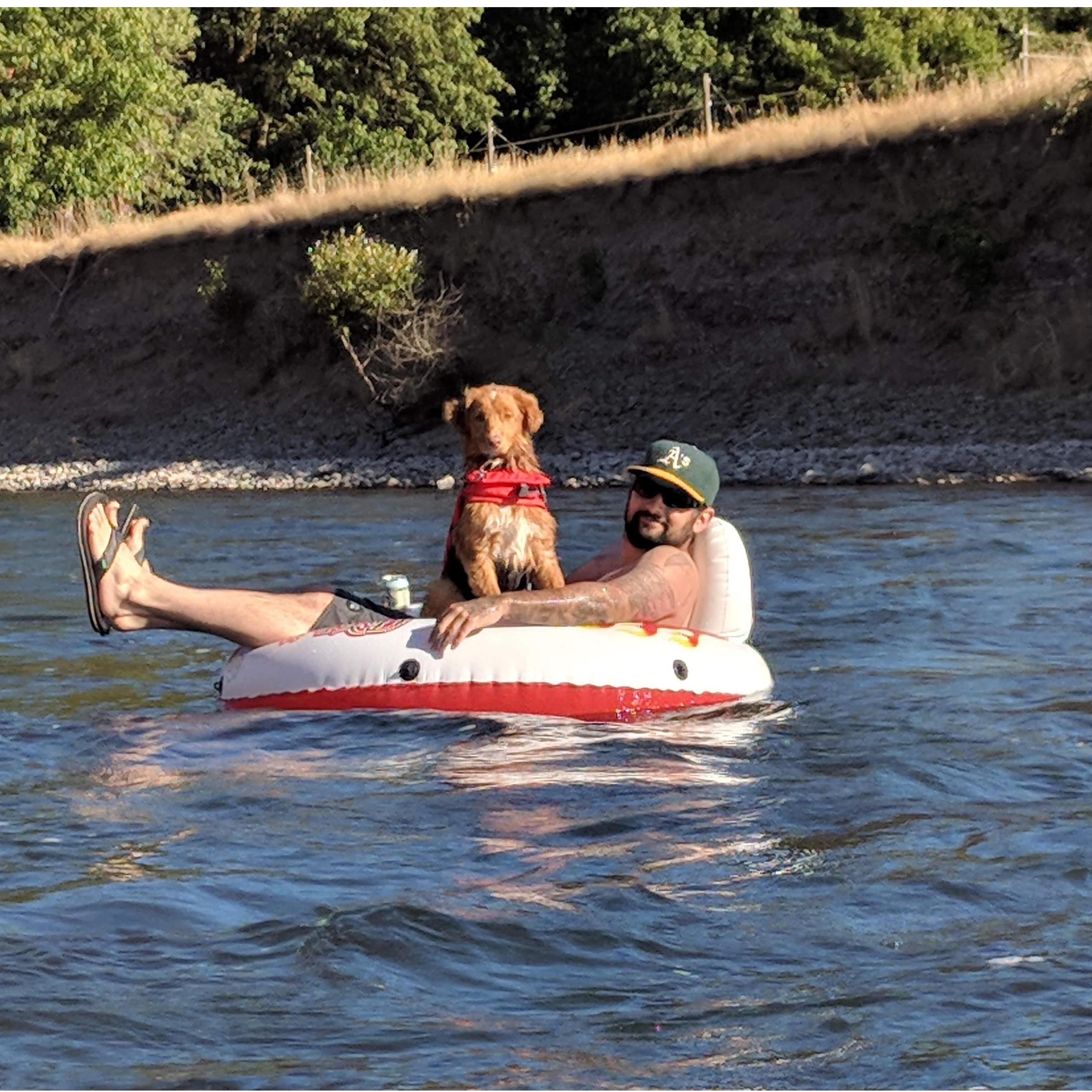 Scout and Bob in Oregon, 2018