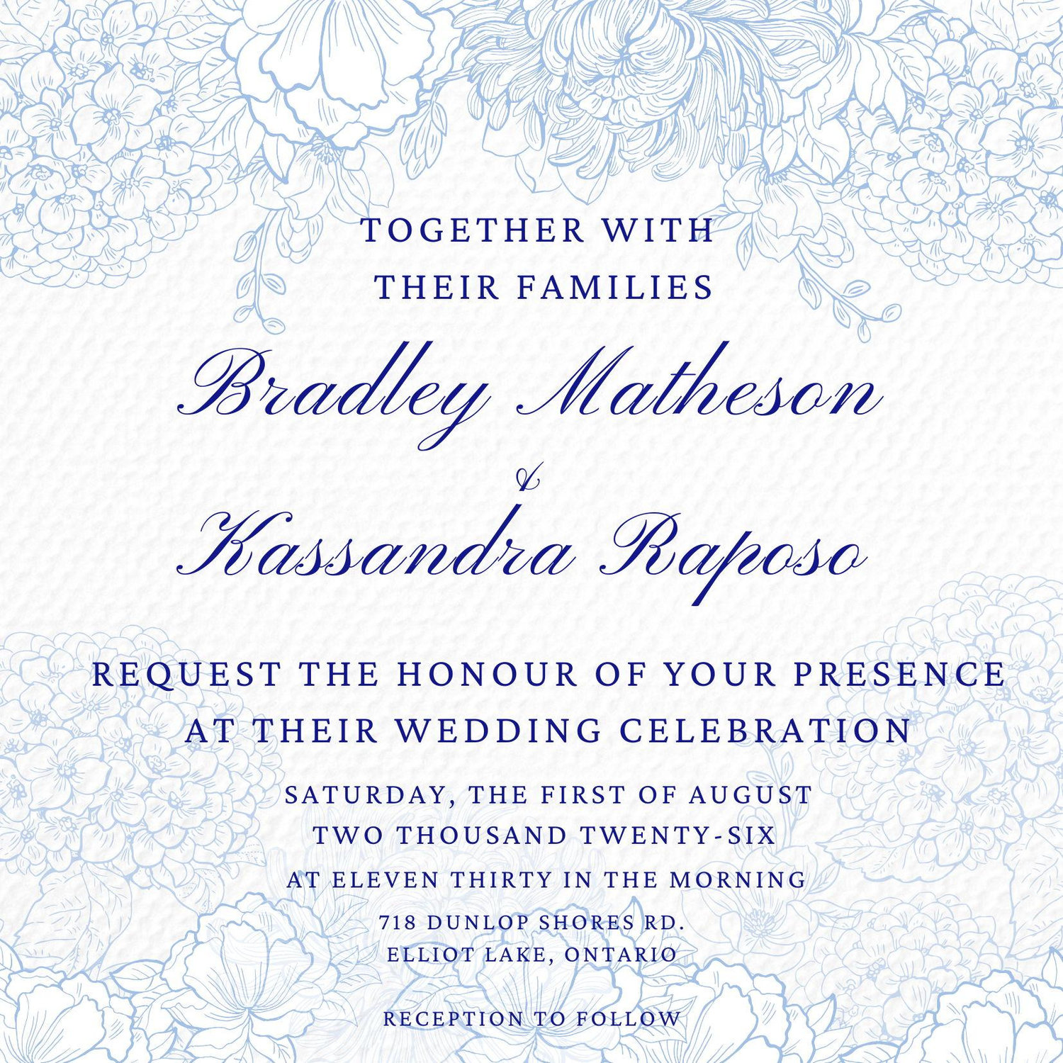 The Wedding Website of Kassandra Raposo and Bradley Matheson