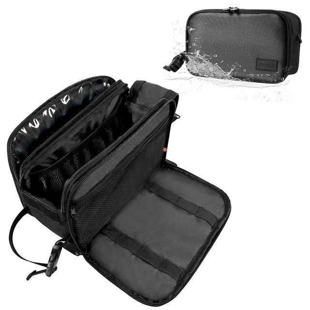 Tirrinia Travel Toiletry Bag for Men - Waterproof Toiletries Organizer Dopp Kit Pouch
