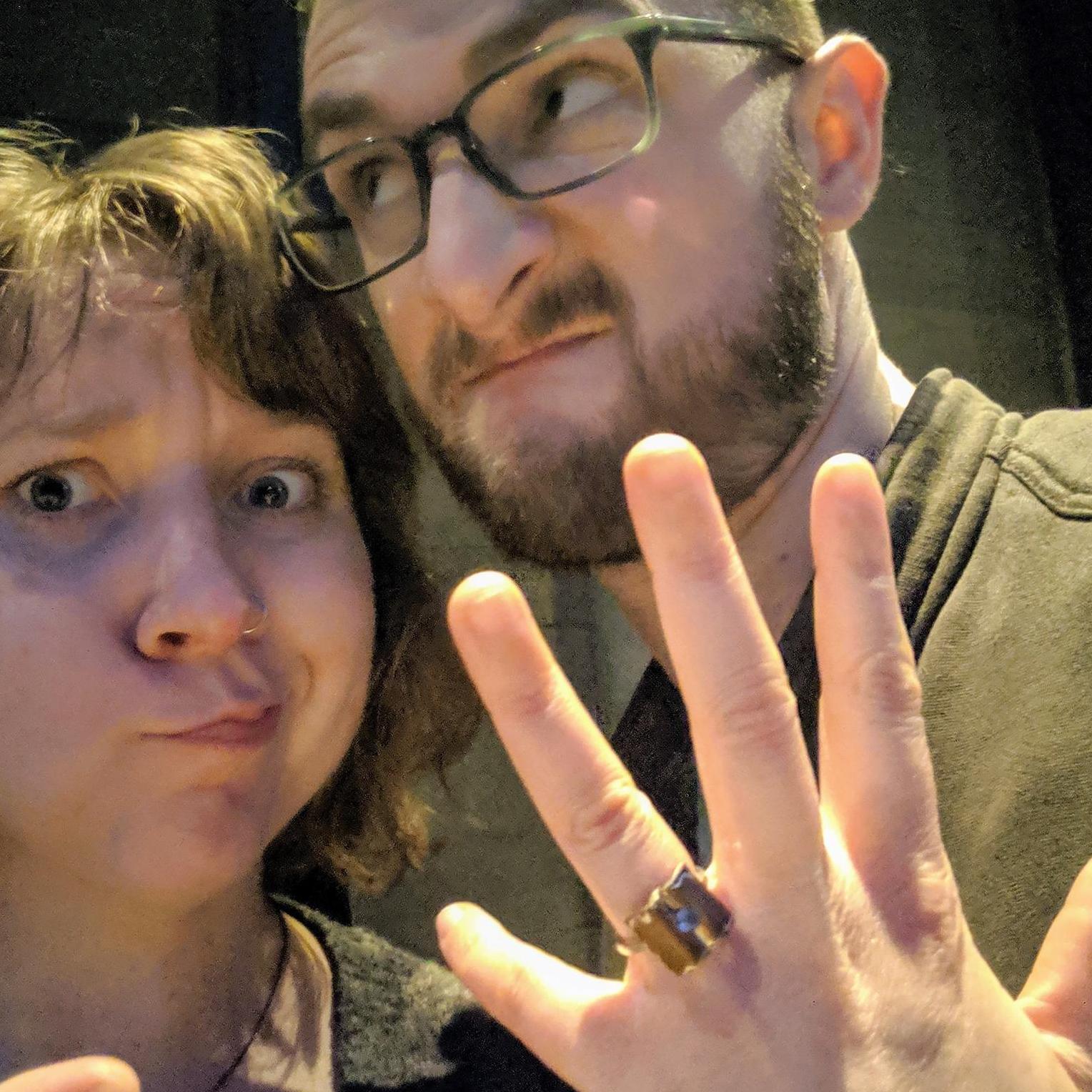 During intermission at "Twelfth Night" at American Players Theater in Spring Green, WI. (Sept 6, 2019)