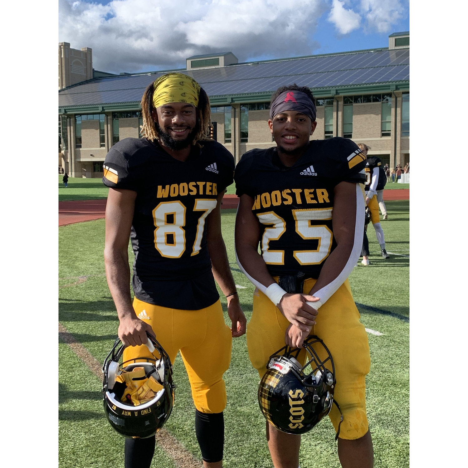 Troy and Coleman after a game