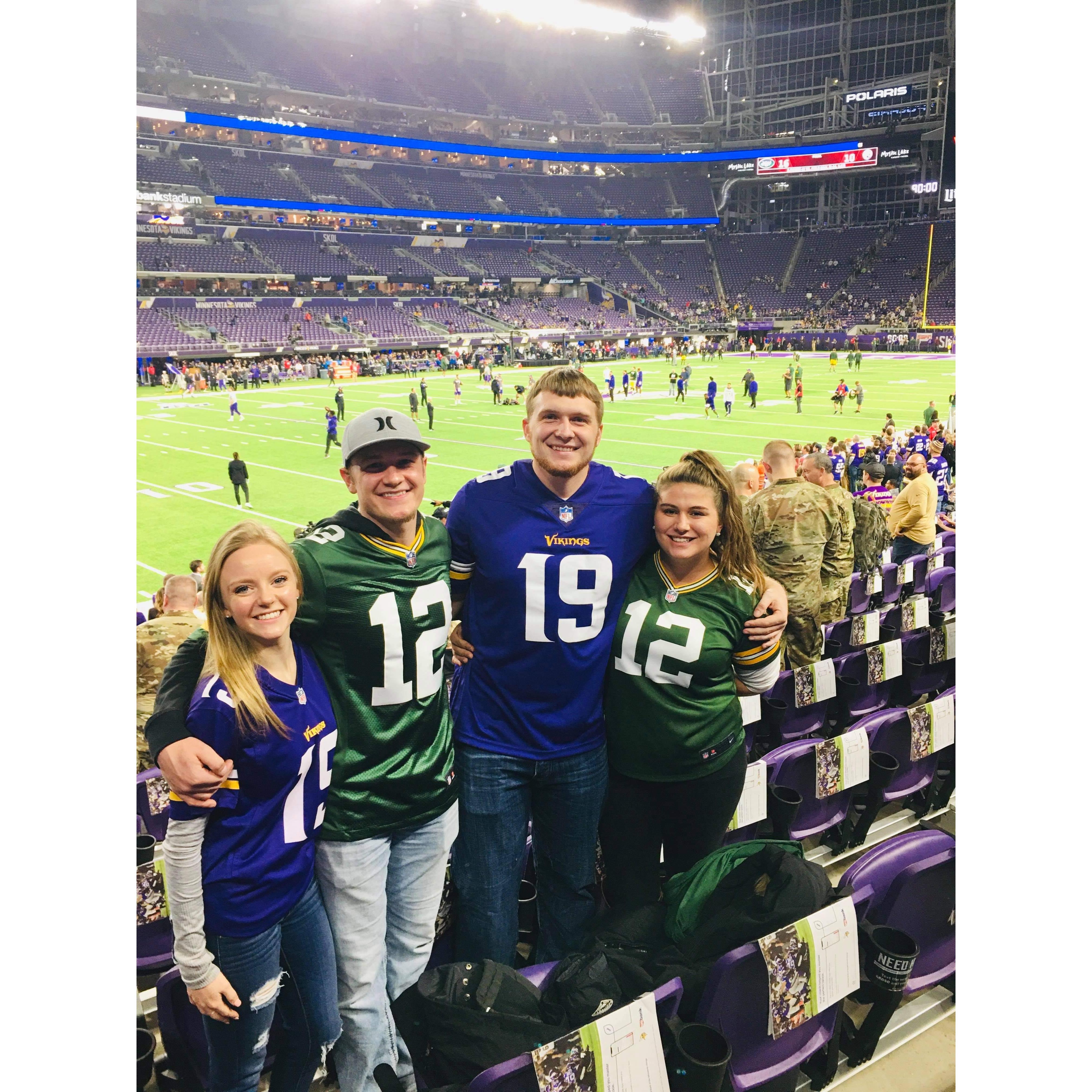 For Christmas 2019 we went to a Packers vs Vikings game. Of course the Packers won!