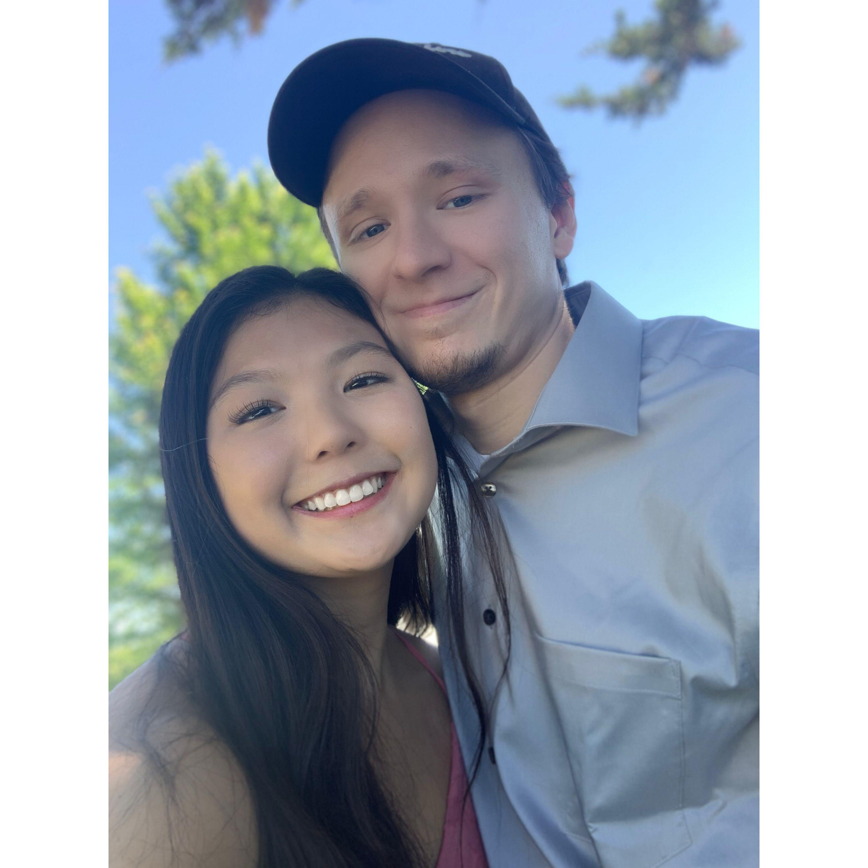 One of Brady's groomsmen's wedding