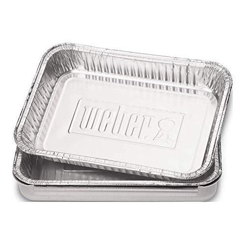 Weber 6415 Small 7-1/2-Inch-by-5-inch Aluminum Drip Pans, Set of 10
