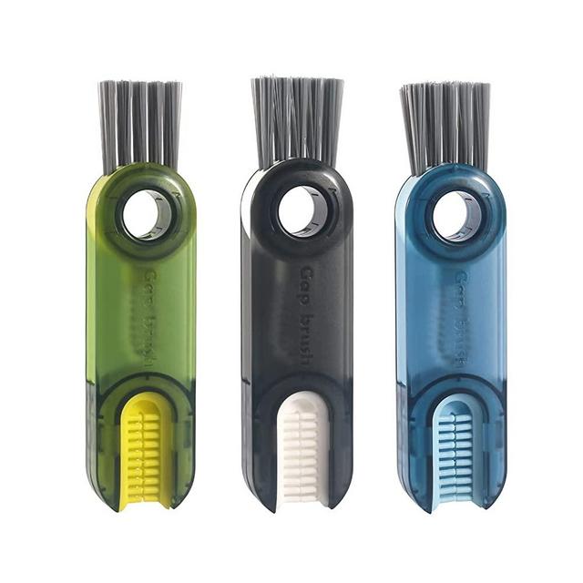 3 in 1 Cup Lid Gap Cleaning Brush Set, Multifunctional Insulation Bottle Cleaning Tools, Mutipurpose Tiny Silicone Cup Holder Cleaner, Home Kitchen Cleaning Tools(3Pcs)
