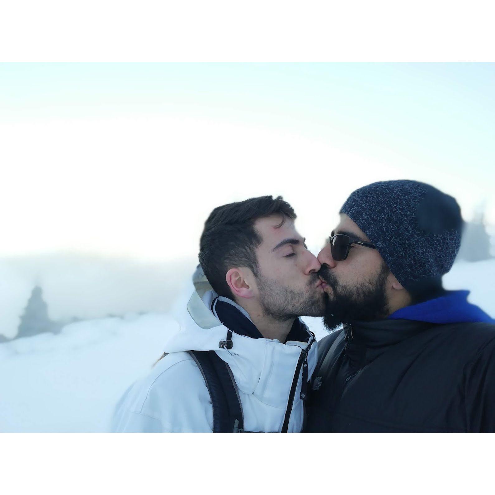 Our first kiss! No. Neither the last.