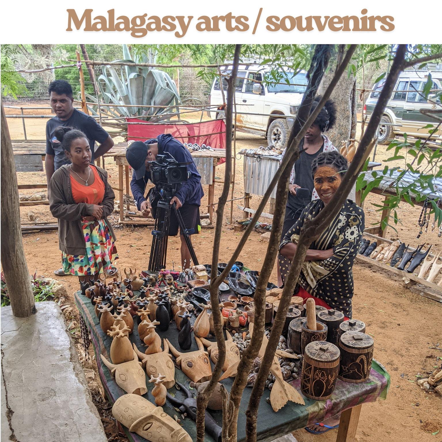 Malagasy souvenirs which can be found throughout the country. They are all handmade.