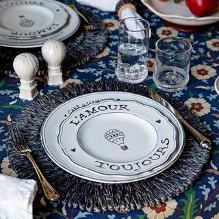 L'Amour Toujours Dessert/Salad Plate Assorted, Set of 4