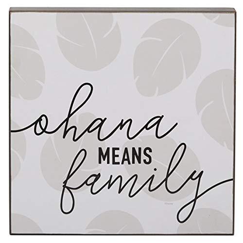 Disney Lilo and Stitch Ohana Means Family Wood Wall Decor - Cute Ohana Means Family Box Sign for Home Decorating