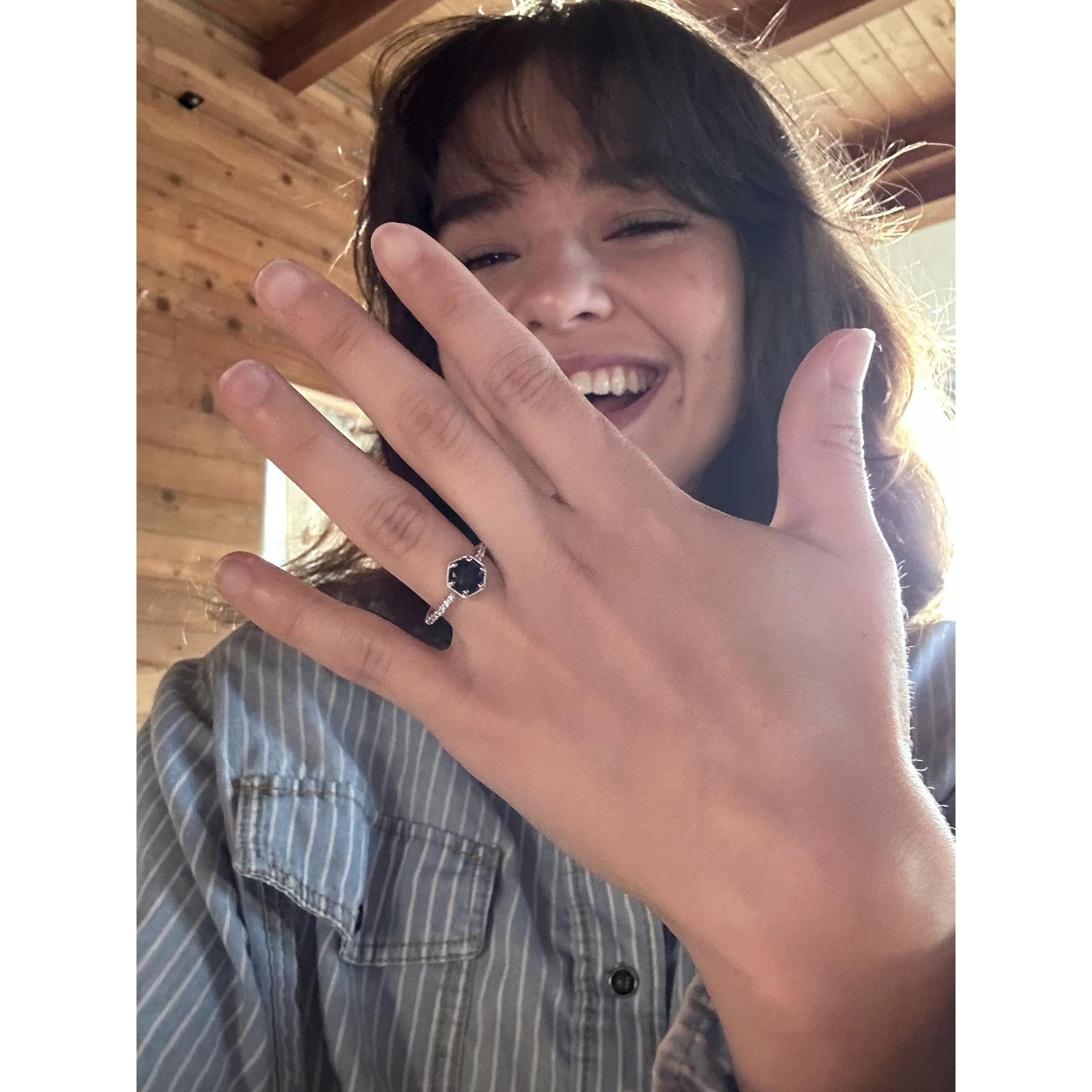 Right after saying "YES!"