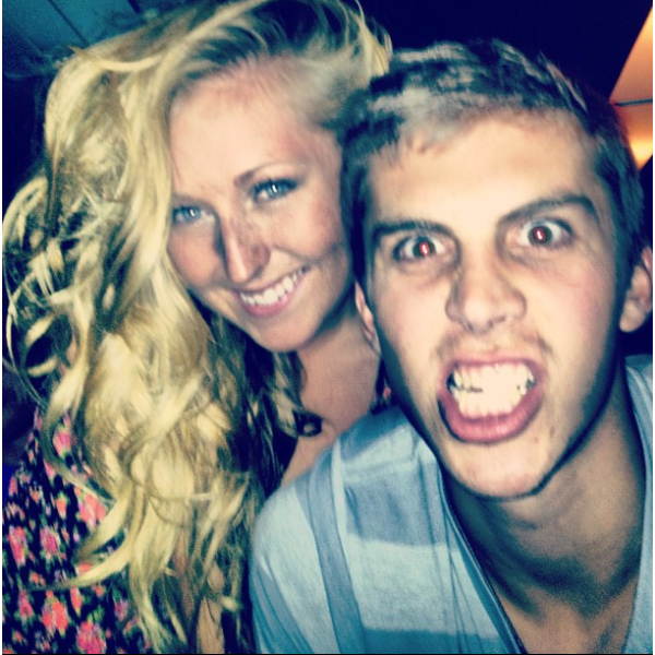 On a party bus together heading to DL in August of 2013