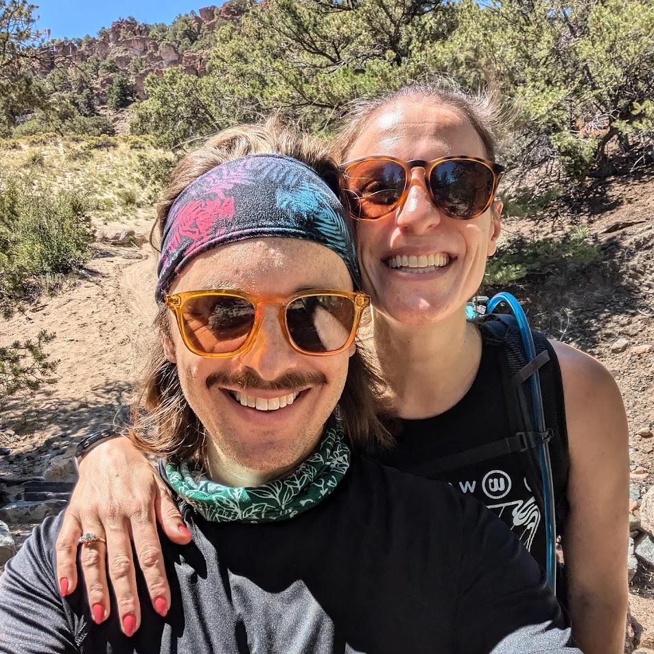 Surprise hike in Salida, CO after our engagement!