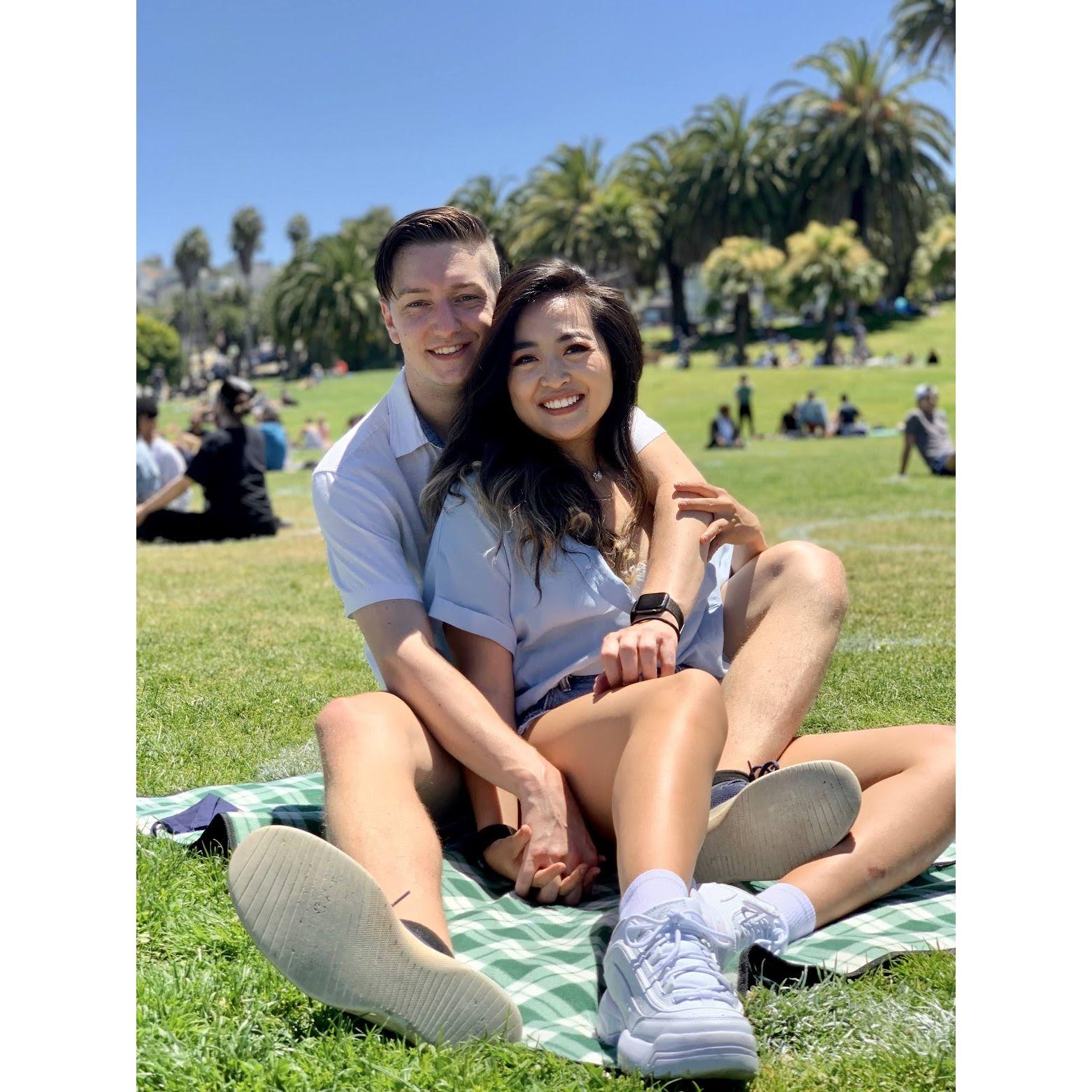 Taken in dolores park, our first official date