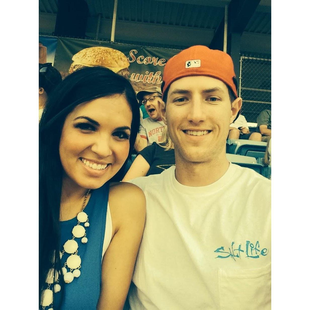 Our first date to a Nashville Sounds game July 3, 2014