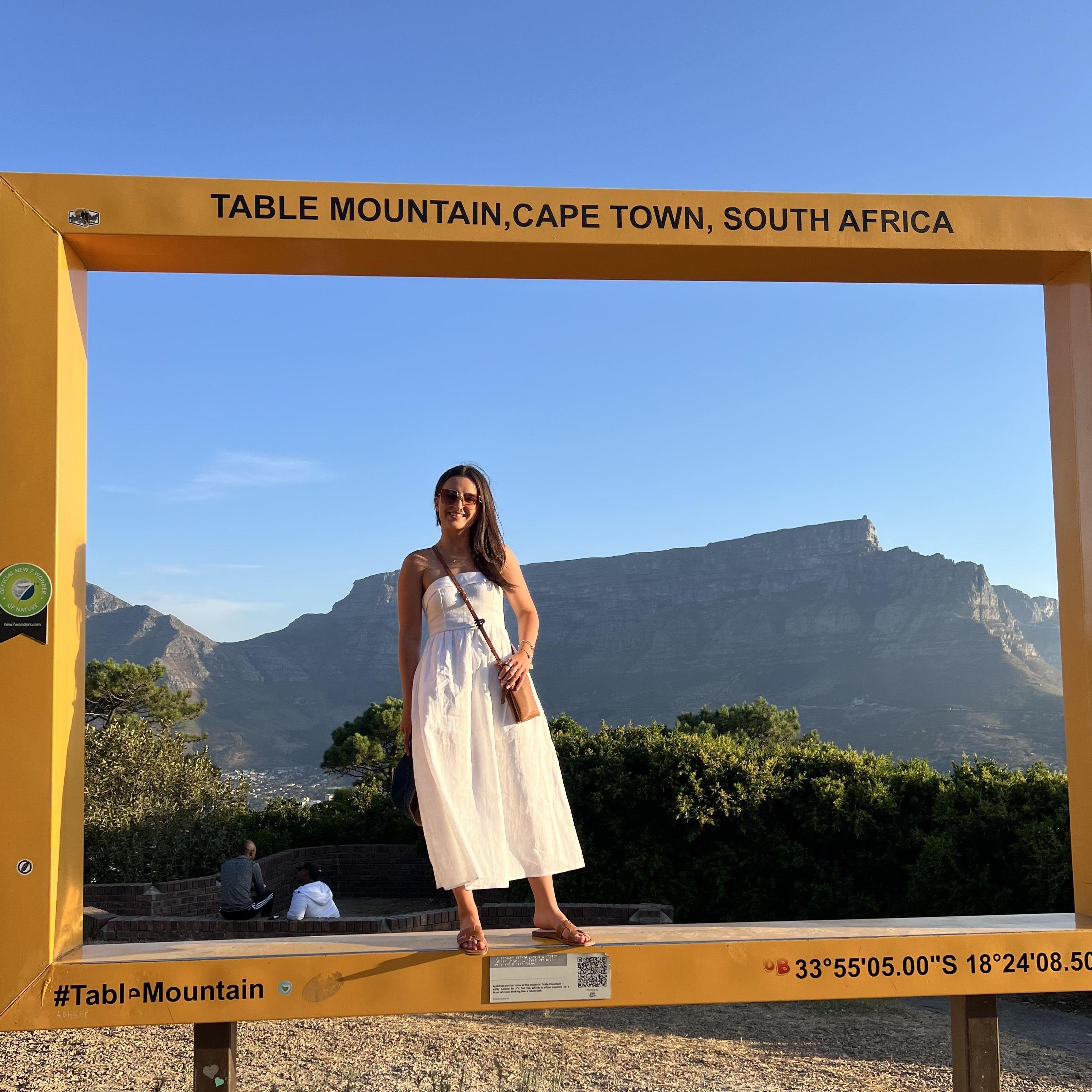 Visit different viewing sites of Table Mountain to snap a collage of pics in Cape Town's signature Yellow Frames.