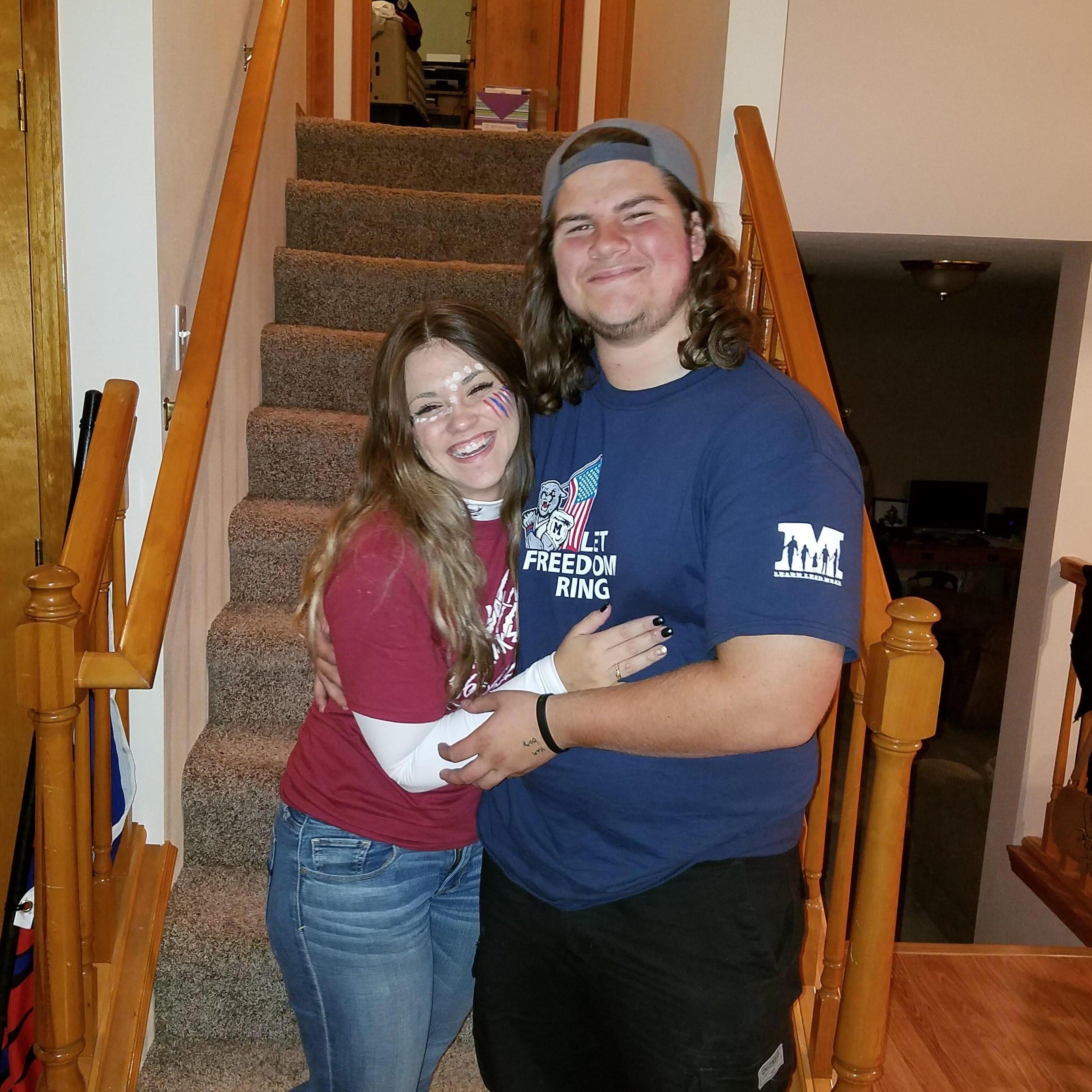We went to rival high schools and attended rival high school games together