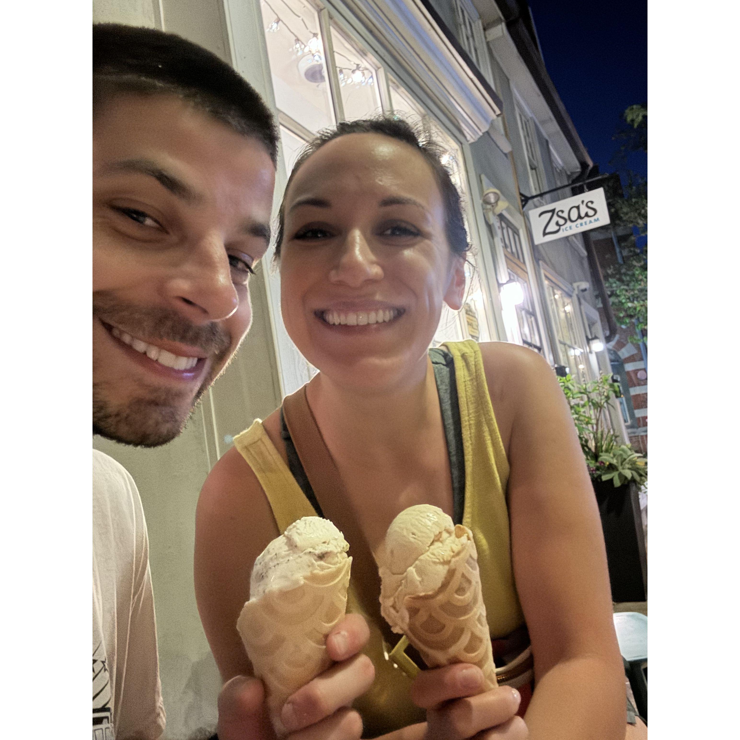 More ice cream content (from the famous Zsa's- we'll miss them!)