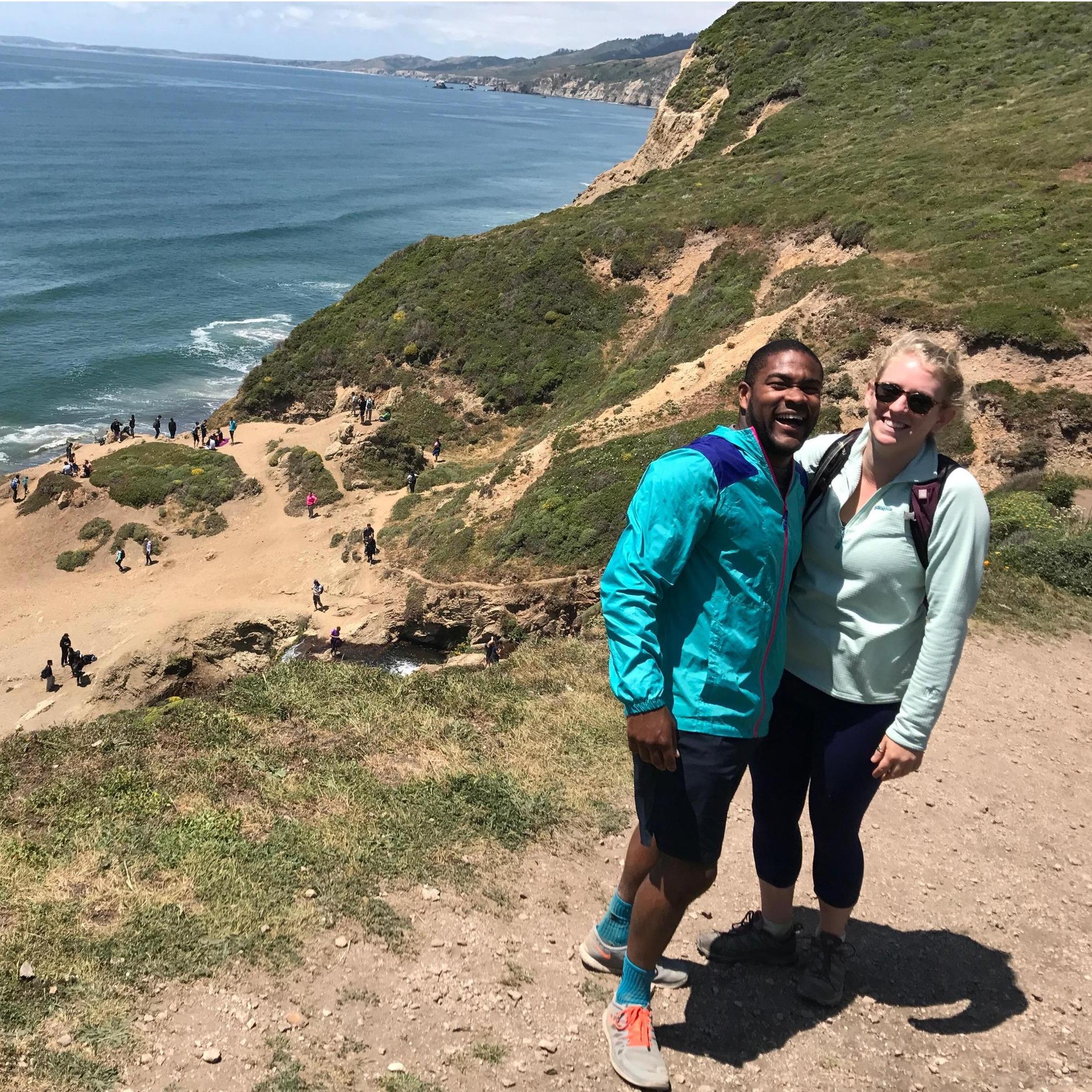 Addie dragged Bomani on a lot of hikes over the years.