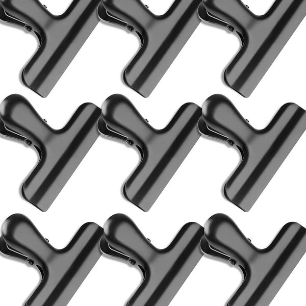 9 Pack Bag Clips | Black Color