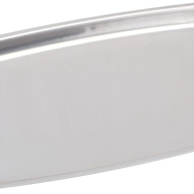 Winco SIZ-11B Stainless Steel Rectangular Sizzling Platter, 11-Inch, Medium