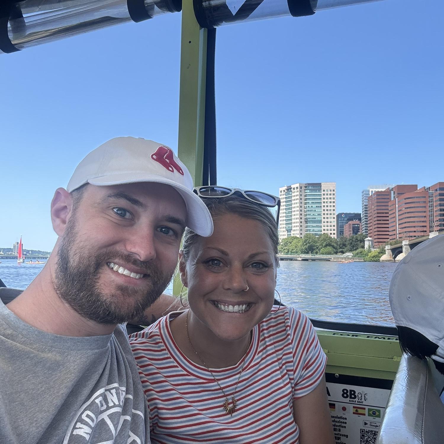 On the World Famous Duck Boat tour in Boston!
