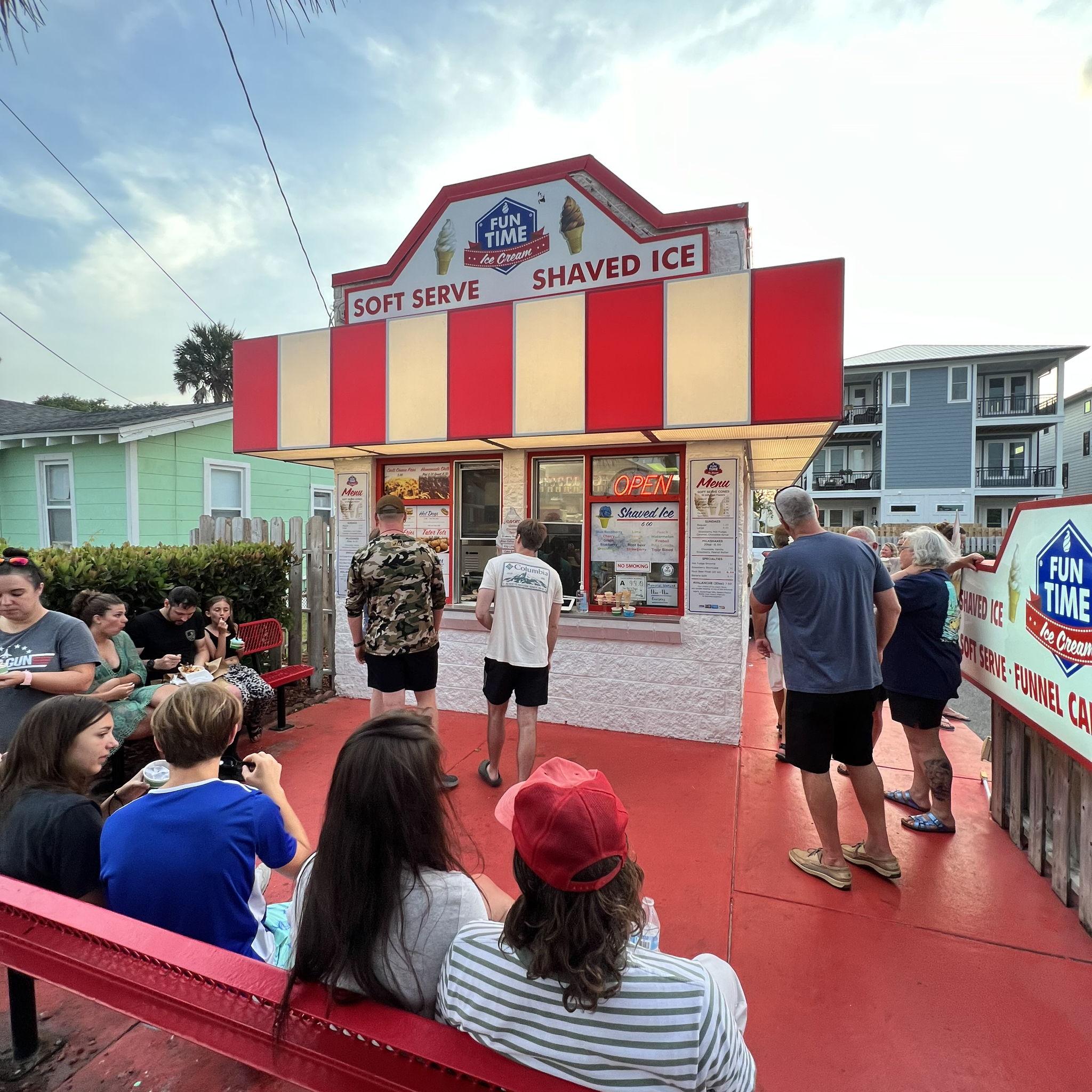 Where we got ice cream the day we met