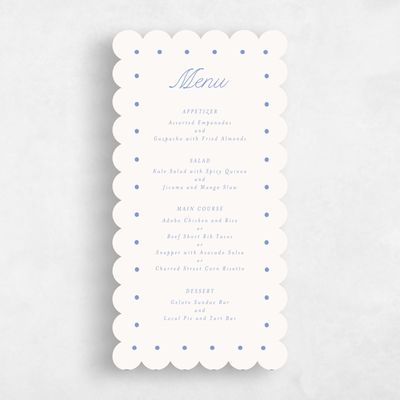 Beige Wedding Menu - Lirael