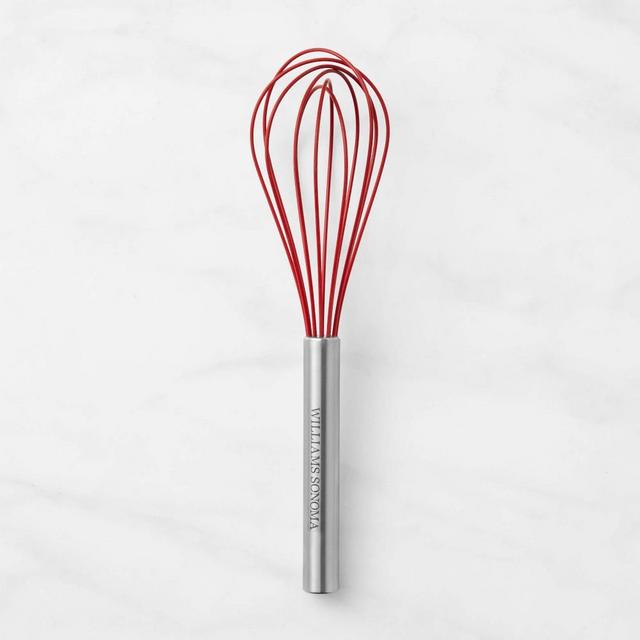 Williams Sonoma Stainless Steel Silicone Whisk, Red