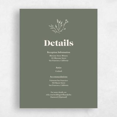 Dark Sage, Green Wedding Enclosure - Sylvan