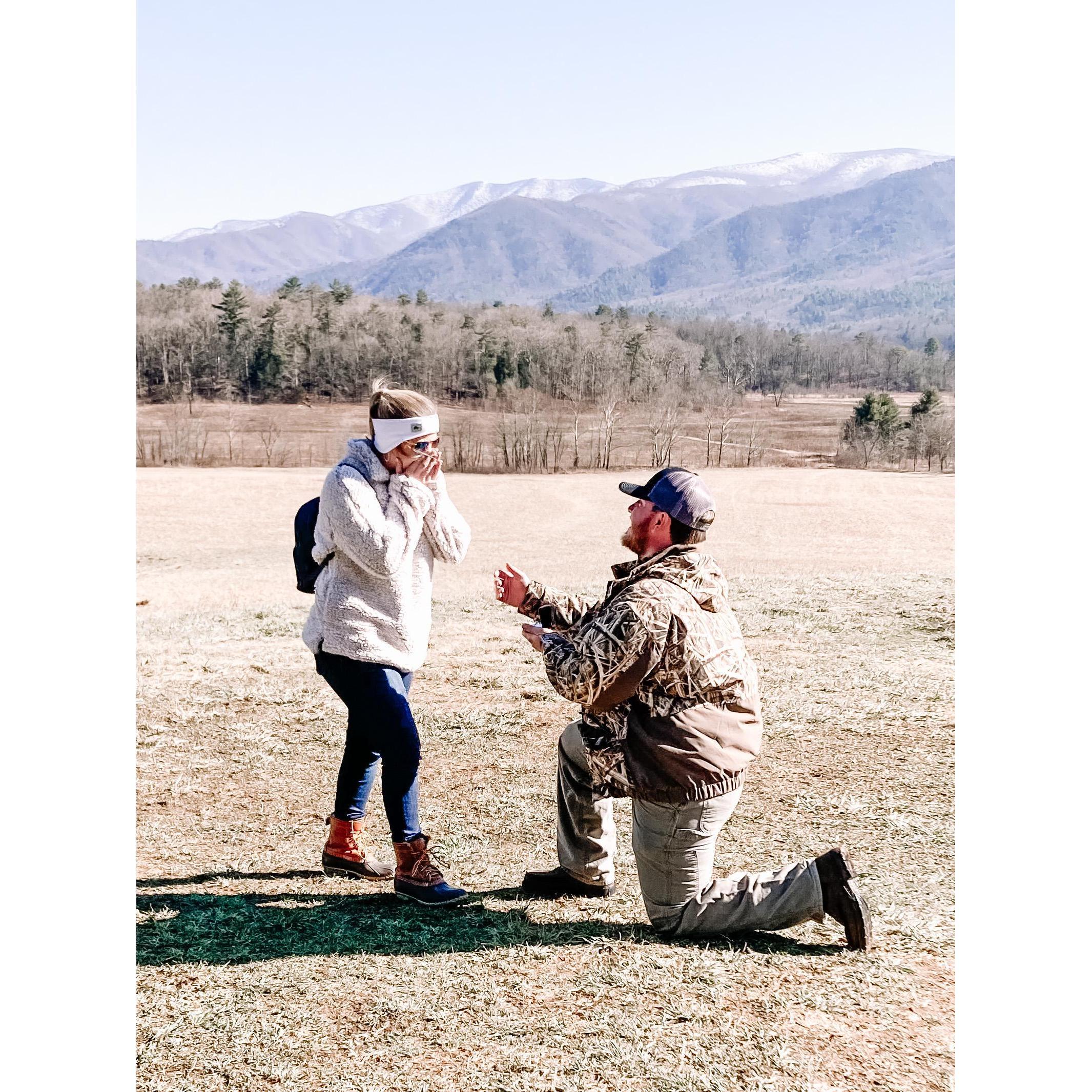 The easiest question Kara has ever had to answer. The day Garret asked Kara to be his wife! January 29th, 2021.