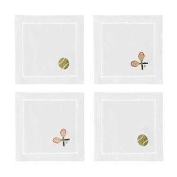 Tennis Mixed Cocktail Napkin Set