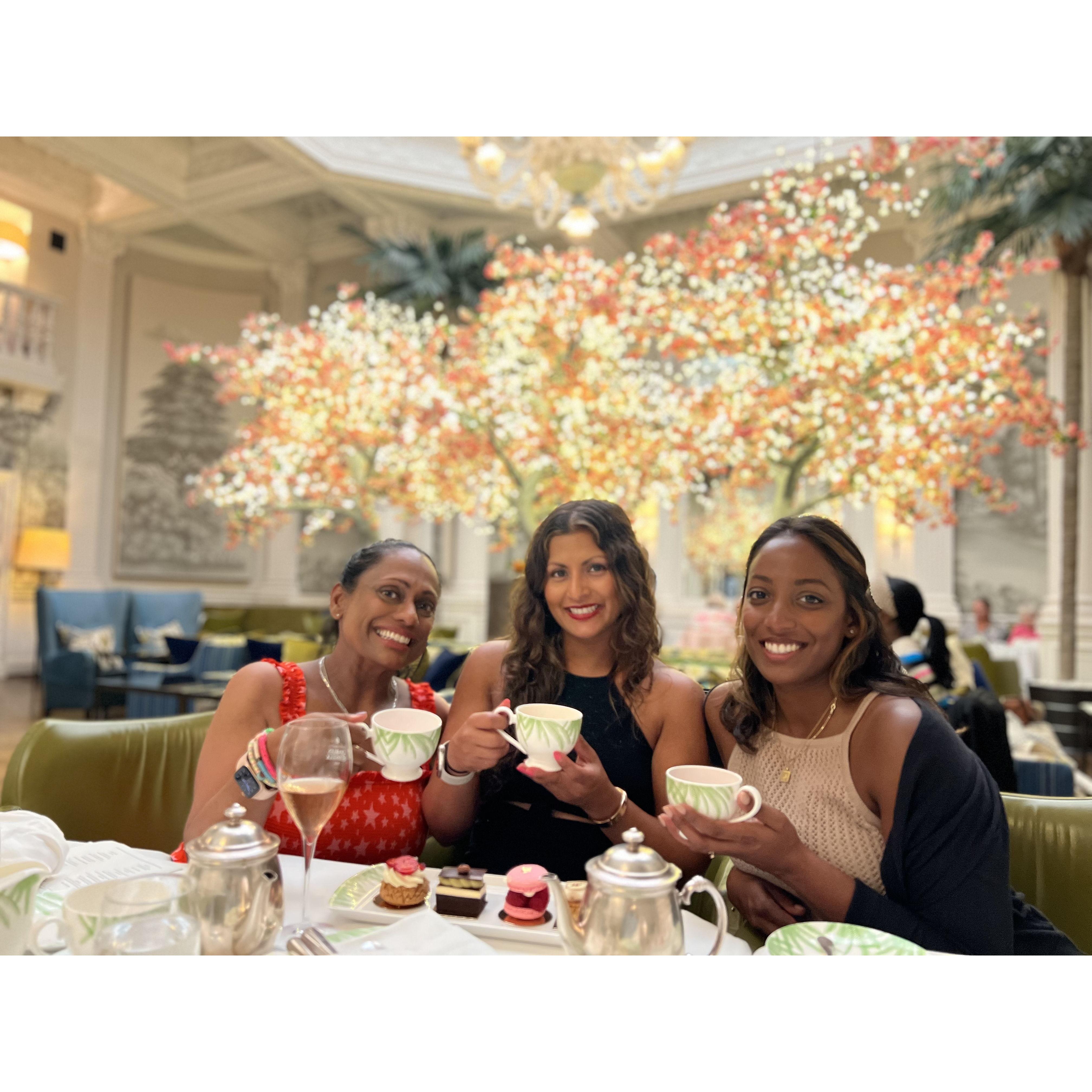 Scottish tea time with my bridesmaids