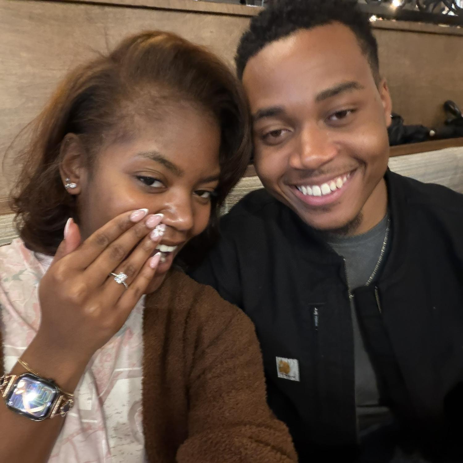 Our first day engaged!!💍