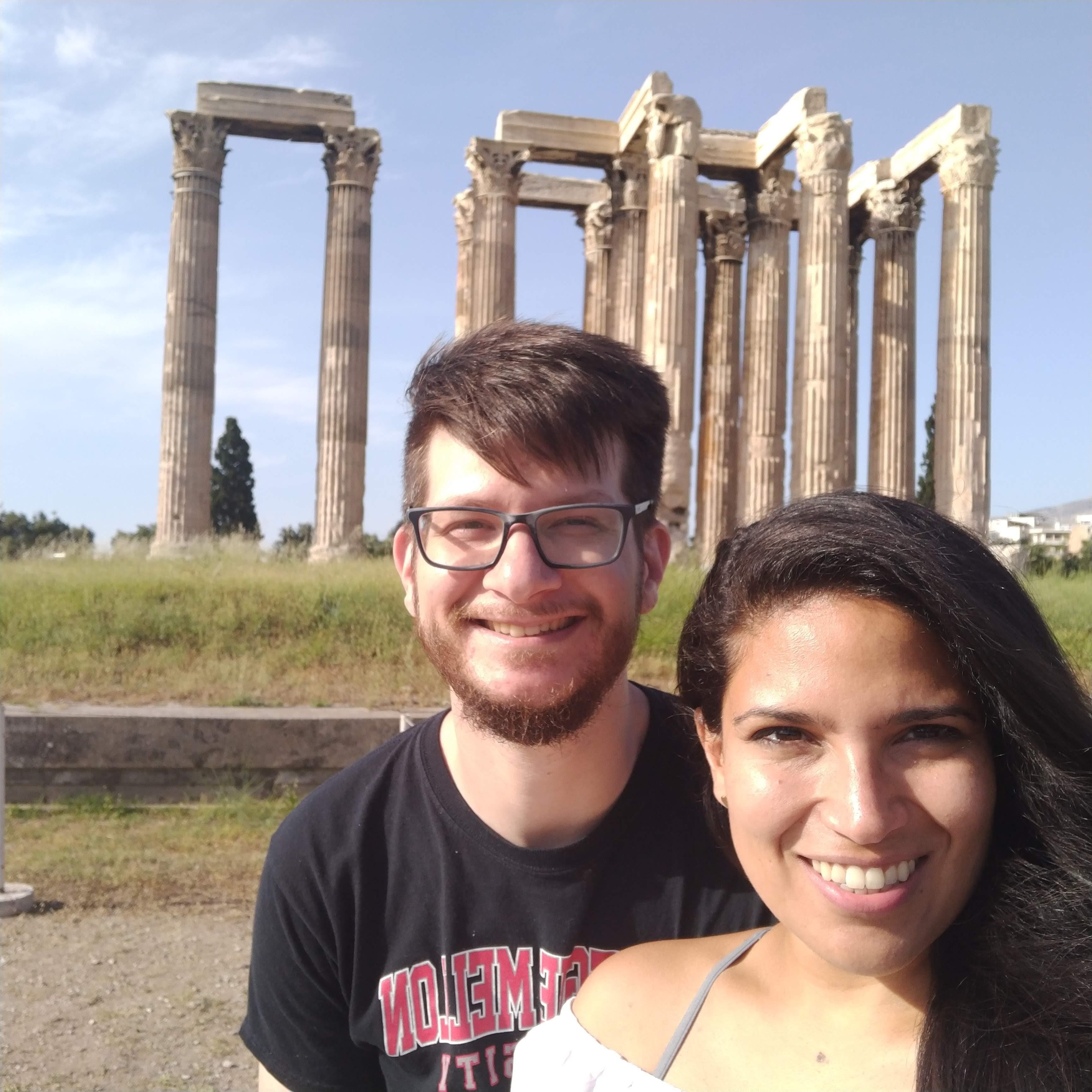 Yeap, it's (almost) always sunny in Athens. Temple of Zeus.