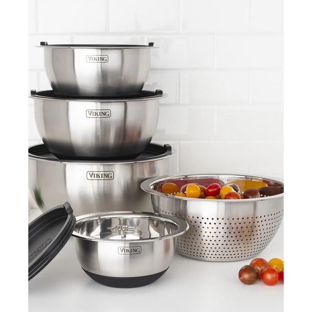 9 Pc Stainless Steel Mixing Bowl Set