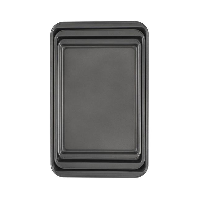 Good Cook Nonstick Steel Cookie Sheet, 3 Piece Set
