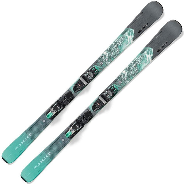 Nordica Women's Wild Belle DC 84 Stable Durable Chassis Maneuverable All Mountain Alpine Snow Skis with TP2 Light 11 FDT Bindings