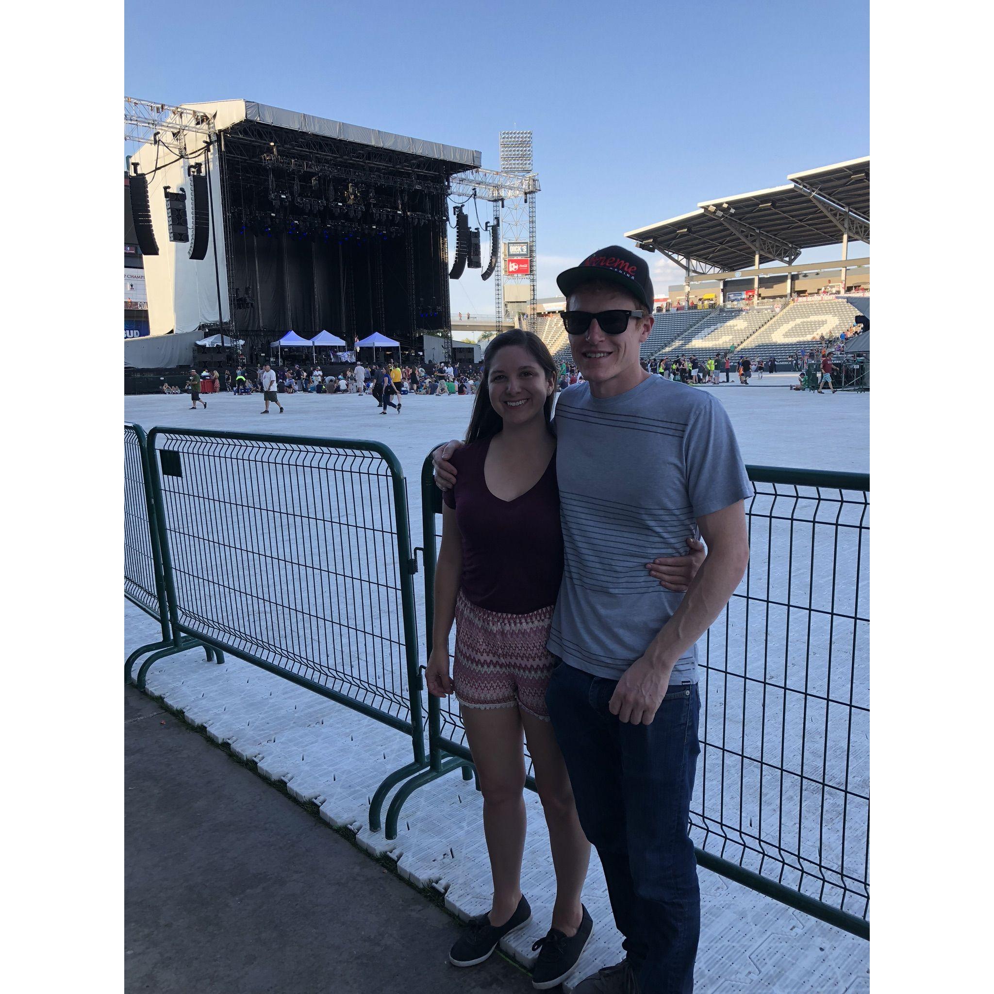 This is the first picture ever taken of the two of us together at a Phish show on Autumn's b-day weekend!
