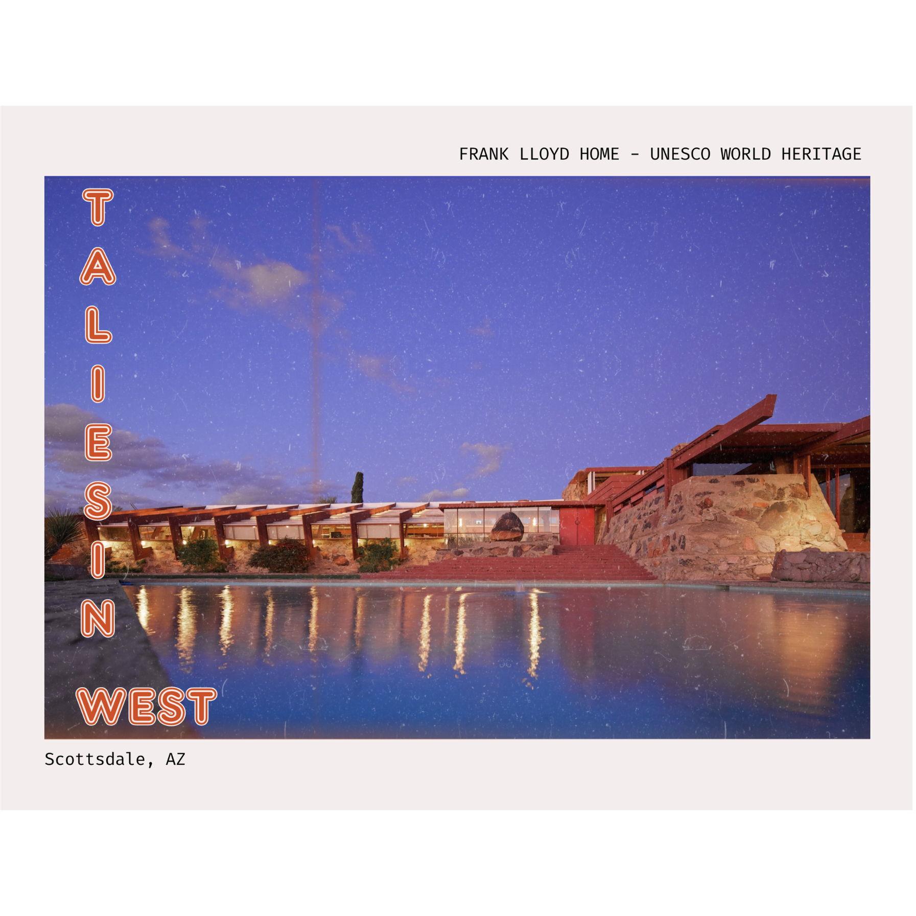 Desert home and studio of Frank Lloyd Wright, one of America’s most influential architects, and a UNESCO World Heritage Site.
MUSEUM: https://franklloydwright.org/taliesin-west-tours