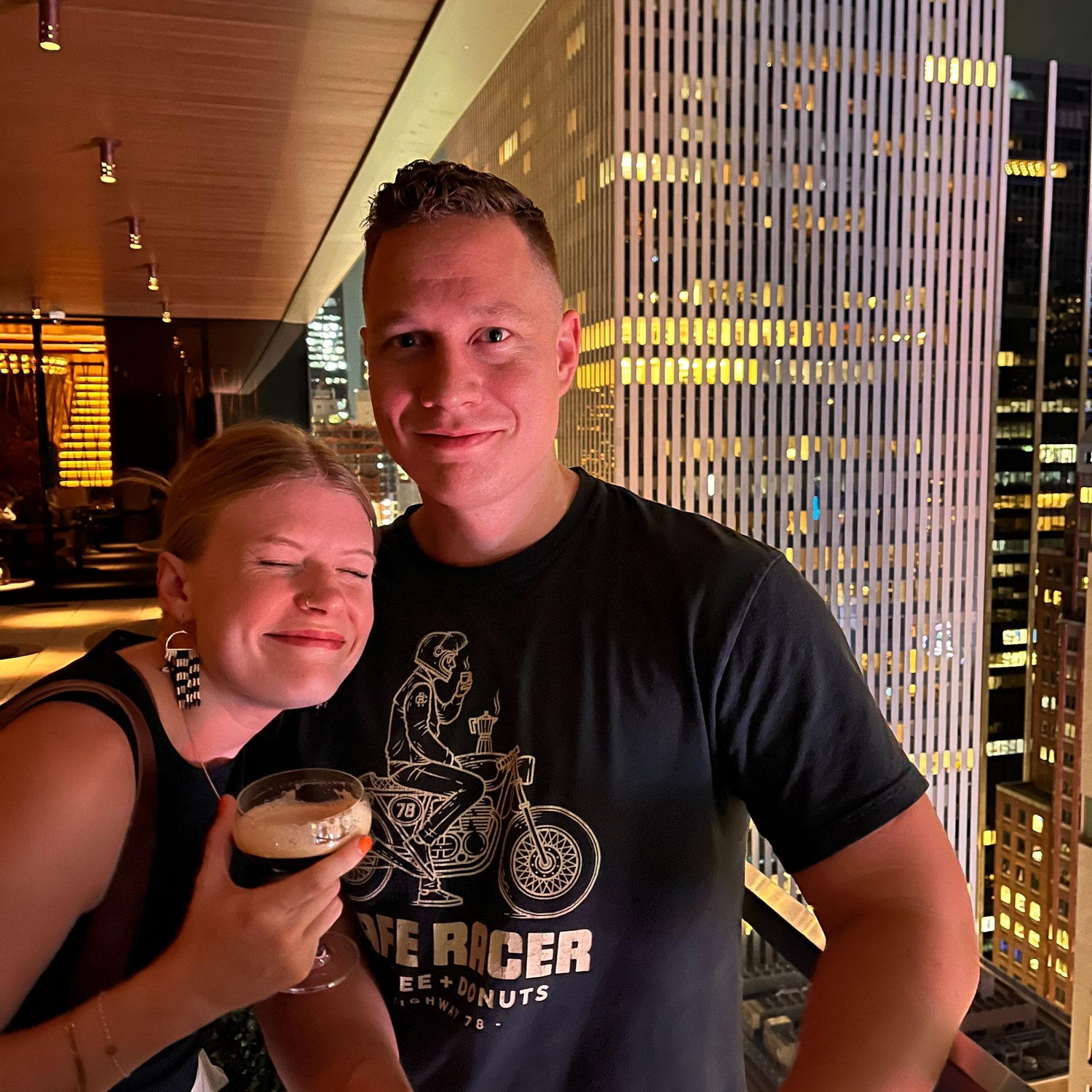 Circa July 2024, nearly 2 years before we started dating. We took a work trip to NYC for a conference. Here starts proof of Rose desperately wanting to be Justin's friend.