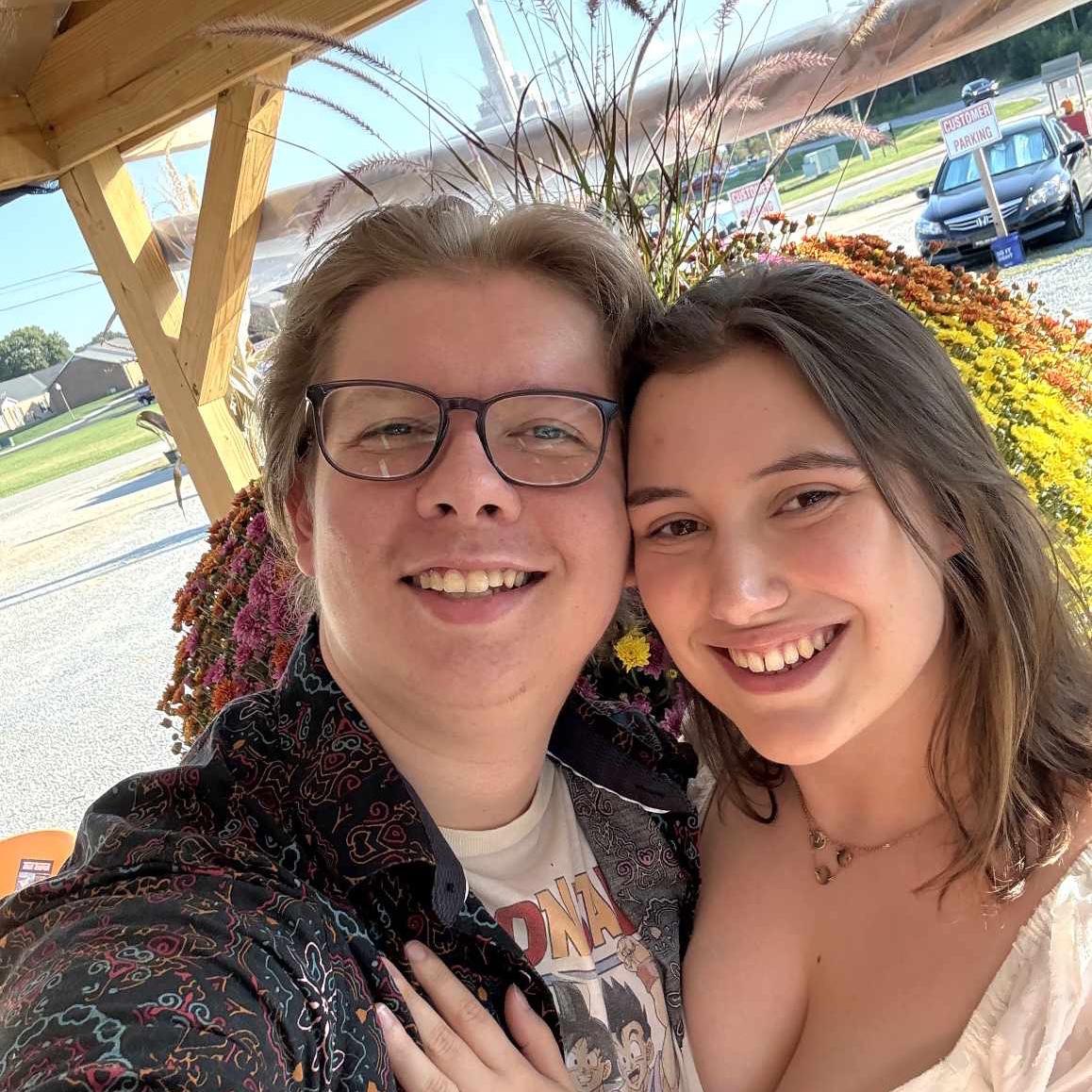 Engagement photoshoot selfie
Sept. 2024